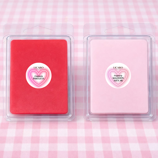 Pack 2 Wax Melts Candy – Piruleta y Algodón de Azúcar | LICARO